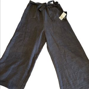 Waist wide leg pants